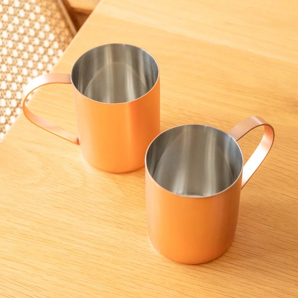 Crate and Barrel Moscow Mule 16-Oz. Mug in Copper - Set of 2